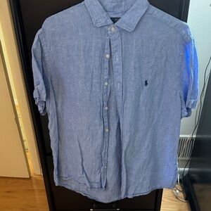 Polo by Ralph Lauren Men's Light Blue Casual Shirt